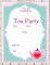 Tea Party Invitation Template Word