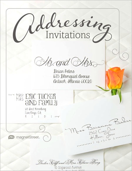 addressing wedding invitations