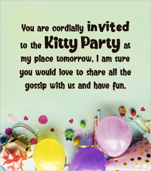party invitation messages