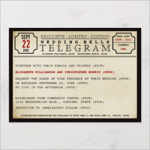 telegram wedding invitations