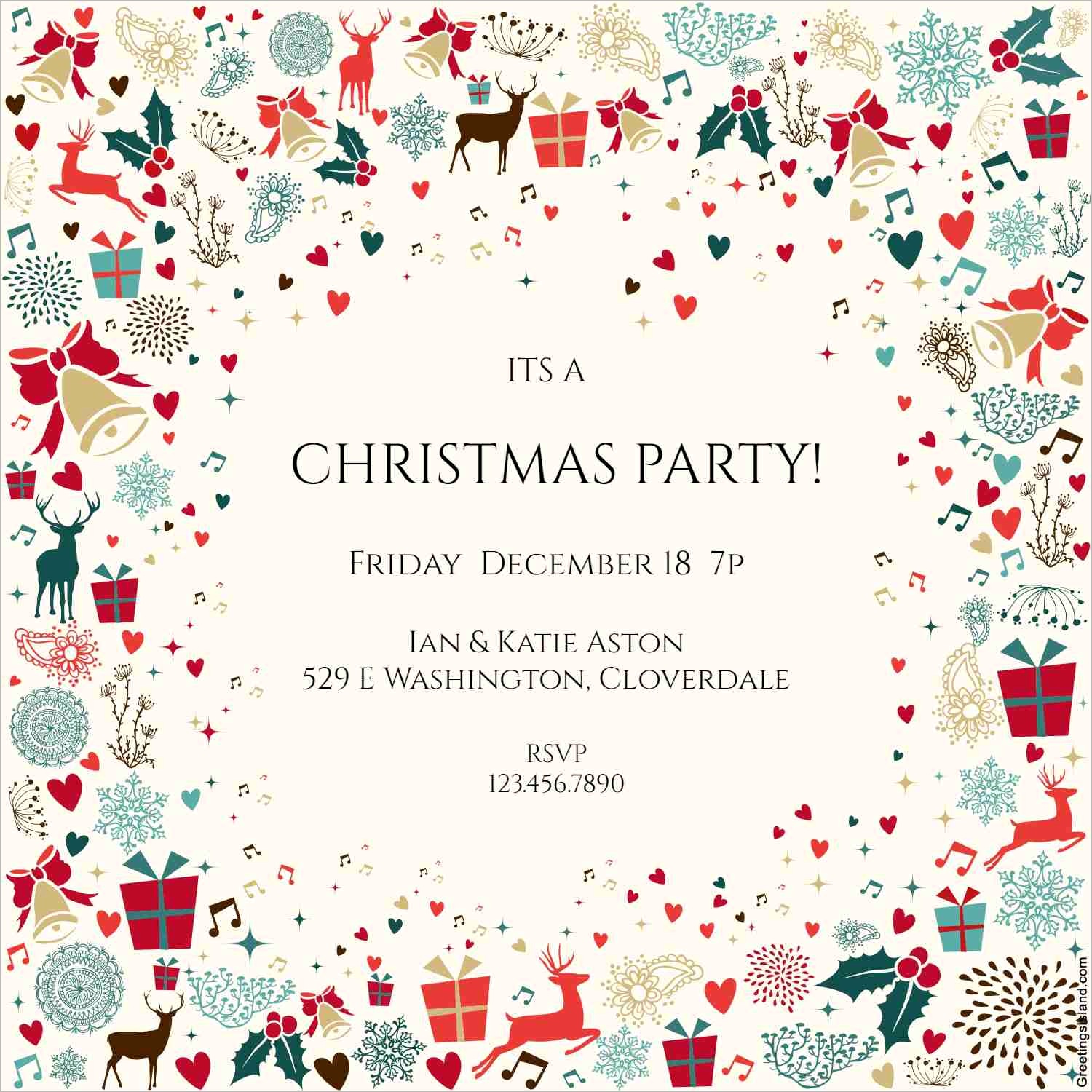 free christmas party invitations you can print from home