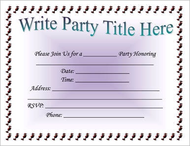 printable party