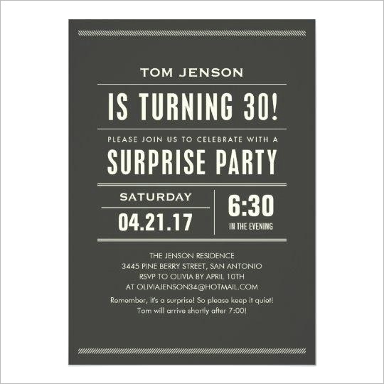 30 birthday invitations invitation 30th party for him wording