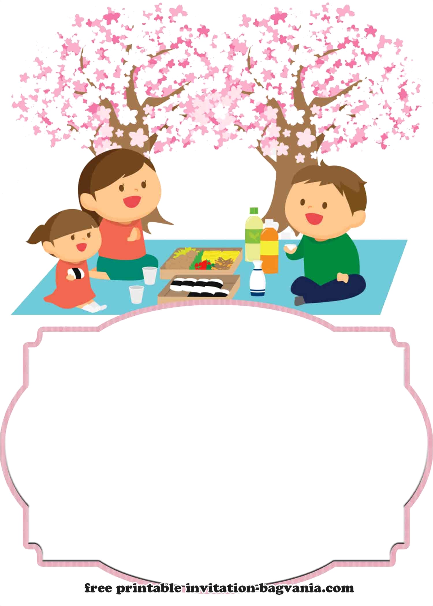 free japanese picnic style invitation templatesml