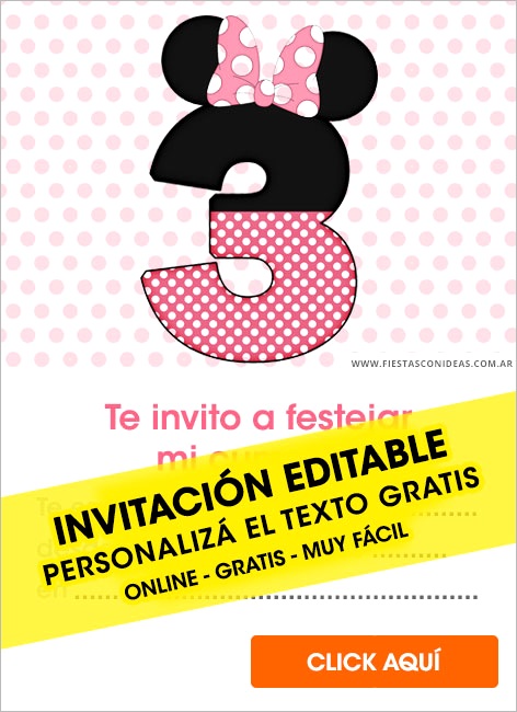 free minnie mouse birthday invitation templatesml