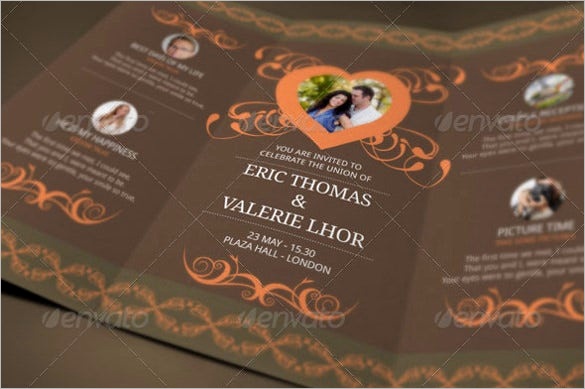 sample trifold wedding invitation