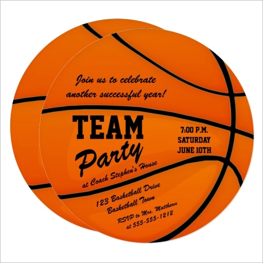 team party invitation