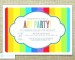 Art Party Invitation Template Free