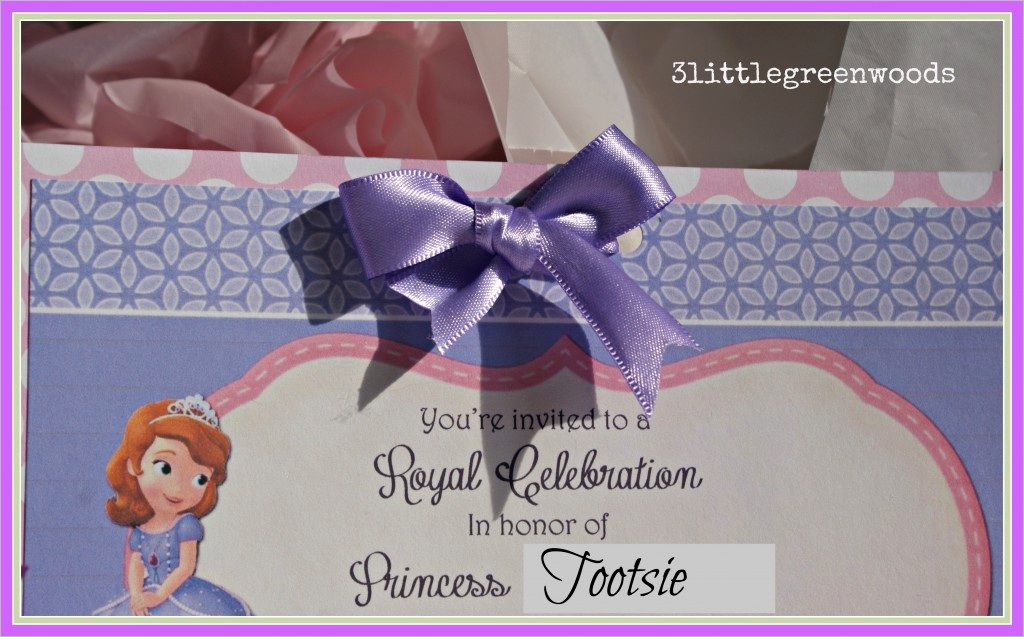 sofia the first birthday invites princess party on a bud