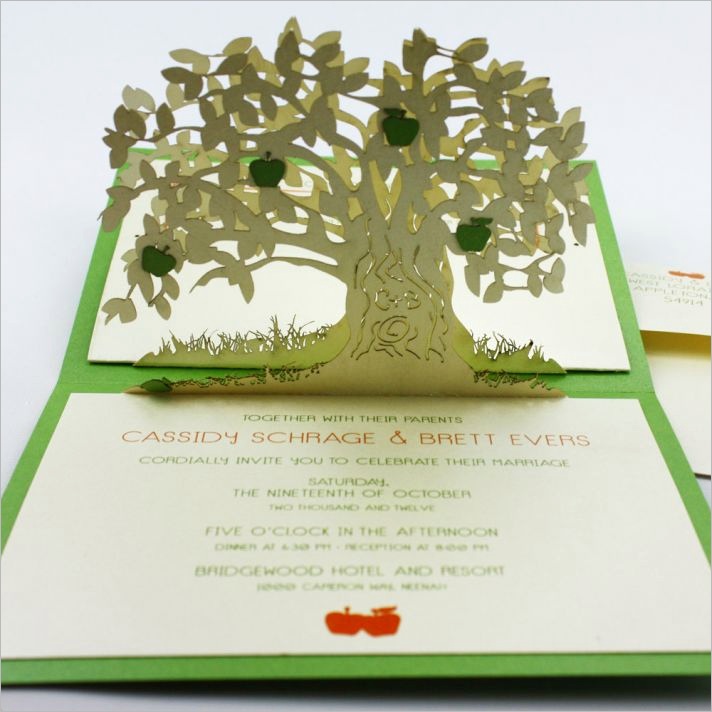 5 amazing pop up wedding invitations