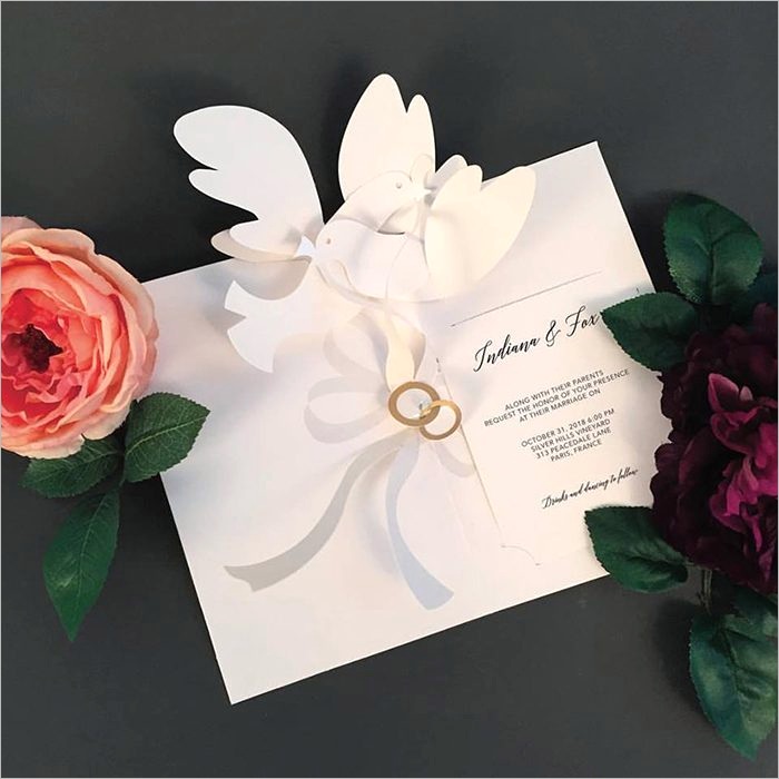 pop up wedding invitations by robert sabuda for uwp luxe