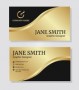 Business Card Template Gold Free