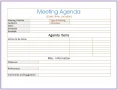 Editable Creative Meeting Agenda Template