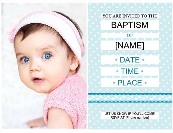 photo baptism invitation tm