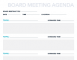 Meeting Agenda Template Excel