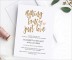 Elopement Party Invitation Template