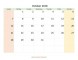 Daily Calendar Template October 2018