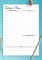 Daily Time Agenda Template