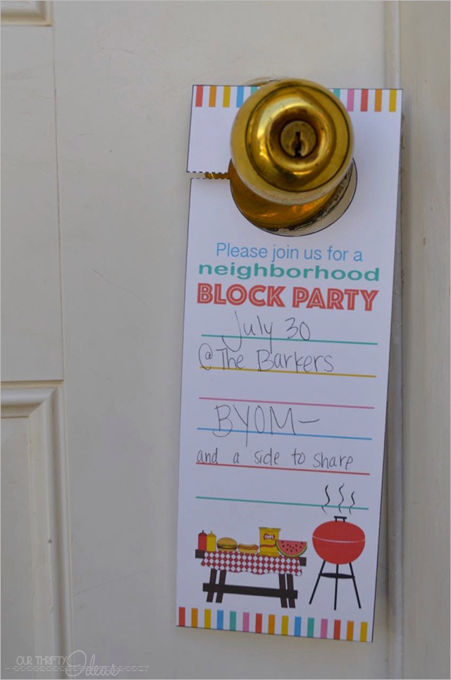 neighborhood block party invitation free printableml