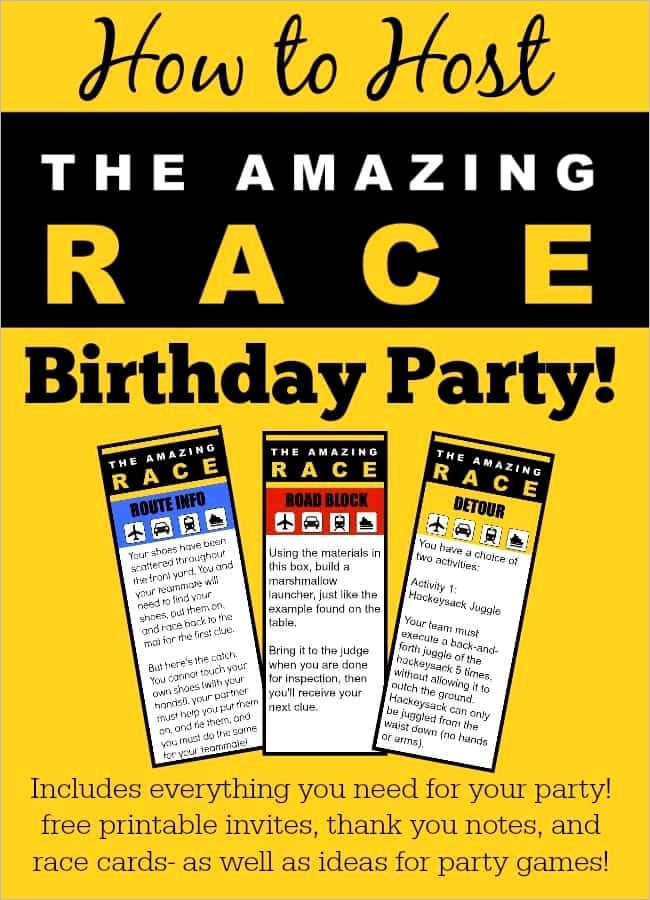 great 11 year old birthday party idea amazing race birthday party