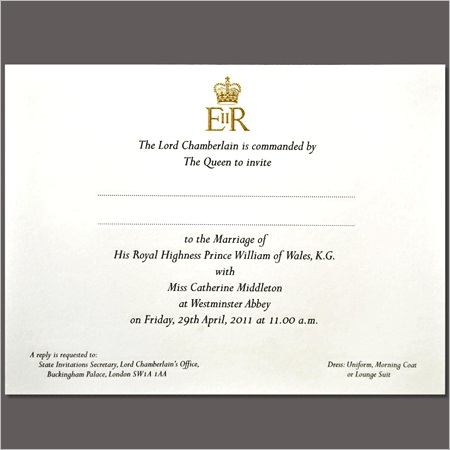 the royal wedding invitation templateml