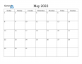 Daily Calendar Template May 2022