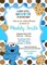 Cookie Monster Baby Shower Invitations