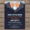 Little Man Party Invitations