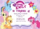 Pony Birthday Invitations