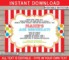 Carnival Theme Party Invitations Templates