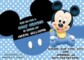 Mickey Mouse Baby Invitations