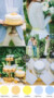 Baby Blue And Yellow Wedding