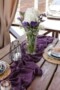 Purple And Teal Table Settings