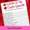 Valentines Day Activities For Couples