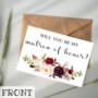 Best Friend Maid Of Honor Proposal
