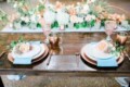 Dusty Blue And Coral Wedding
