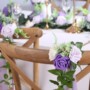 Purple And White Wedding Centerpieces