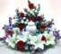 Red White And Blue Flower Centerpieces