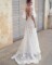 White Boho Beach Wedding Dress