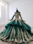 Emerald Green Gown For Wedding