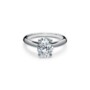Oval Solitaire Engagement Ring With Diamond Band