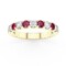 Ruby And Diamond Eternity Ring Yellow Gold