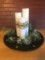 Winter Candle Centerpieces